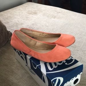 Coral colored flats